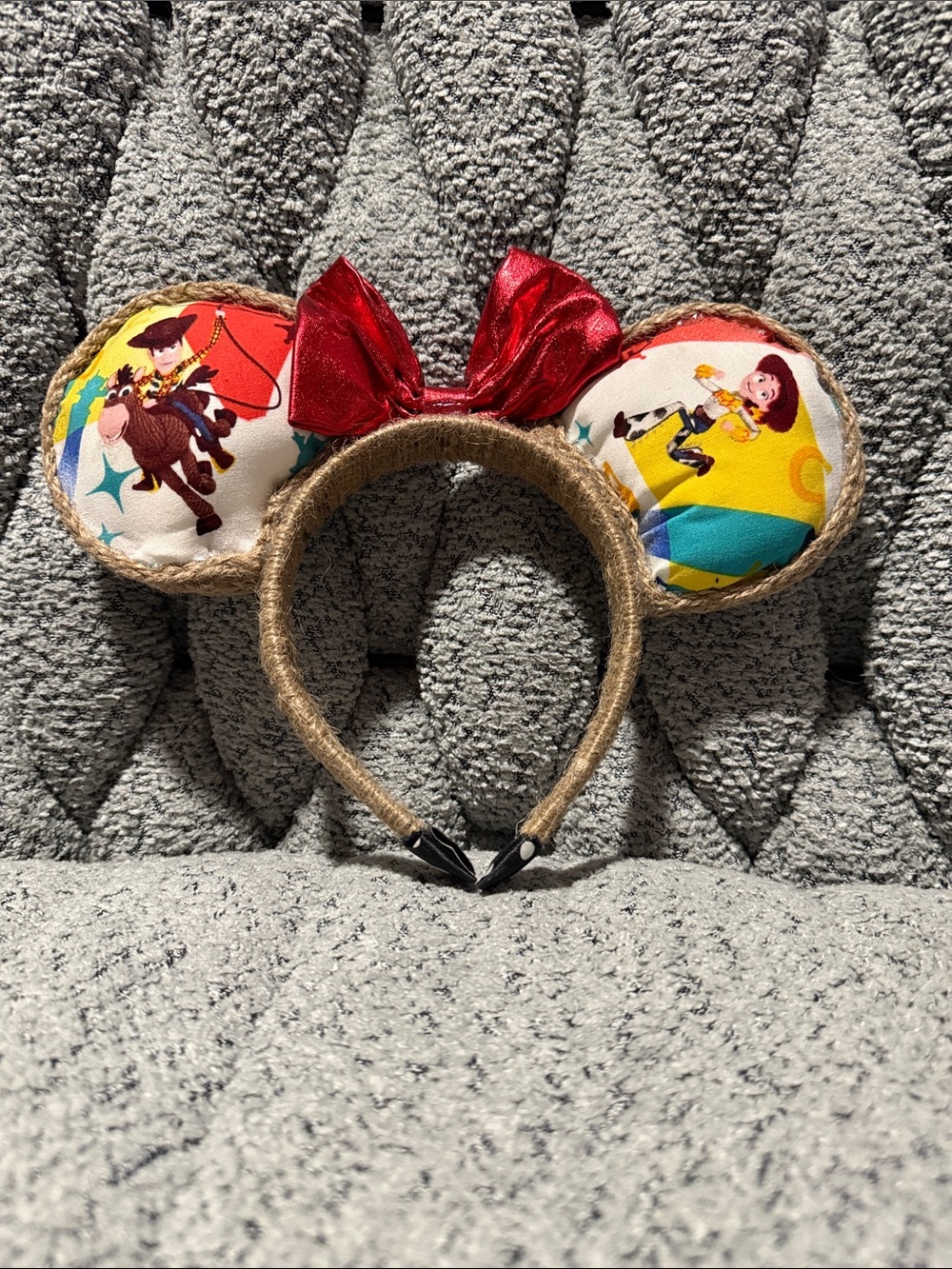 Toy Story  Themed Minnie Ears Headband with Red Bow